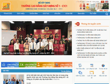 Tablet Screenshot of ctc1.edu.vn